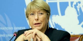 Michelle Bachelet, déclaration, Journée droits de l'homme, 2019, © ONU/Daniel Johnson