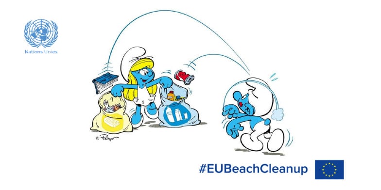 schtroumpfs-beach-clean-up