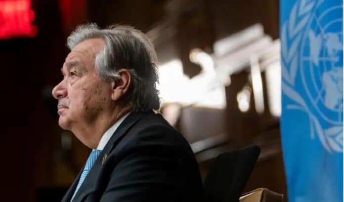 António Guterres de profil