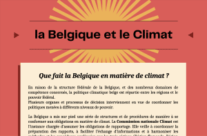 L'en-tête de la fiche la Belgique et le climat