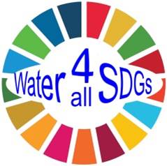 logo de Water4allSDGS avec la roue des Objectifs de développement durable
