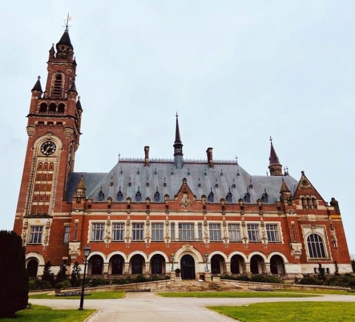 La Cour internationale de Justice (CIJ) à La Haye au Pays-Bas