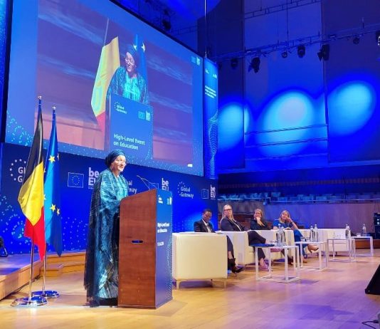 La Vice-Secrétaire générale des Nations Unies s'exprime lors de l’Événement de l’UE de haut niveau sur l’éducation dans le cadre de la stratégie « Global Gateway ».