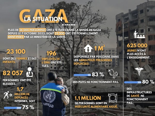 infographie situation gaza