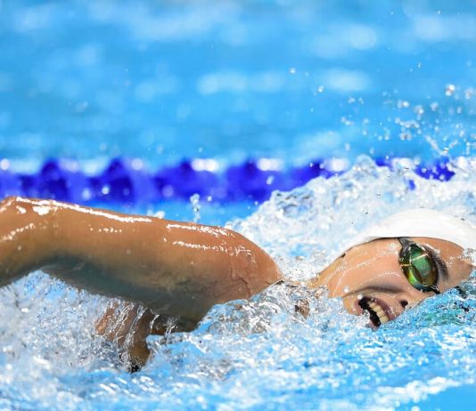 L'athlète syrienne Yusra Mardini, qui a competit en natation sous la bannière de l'équipe des réfugiés.