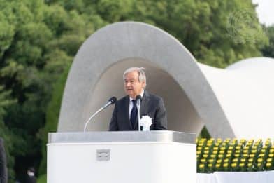  António Guterres flytur ávarp í Hiroshima