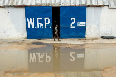 WFP lager í Nígeríu. 