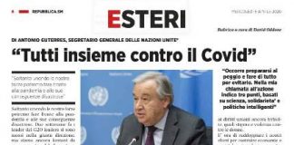 Pagina di giornale la Repubblica di San Marino