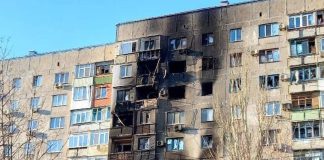Città distrutta di Mariupol