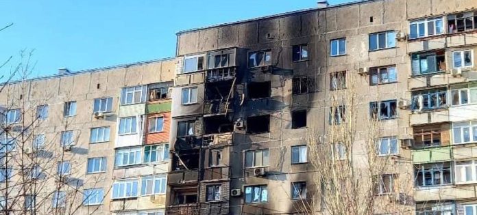 Città distrutta di Mariupol