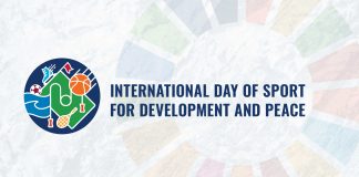 Banner Giornata internazionale dello sport per lo sviluppo e la pace