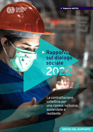 locandina del rapporto sul dialogo sociale 2022 OIL