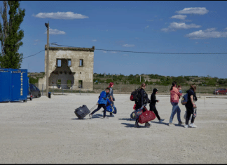 Rifugiati Ucraini alla frontiera con la Moldavia