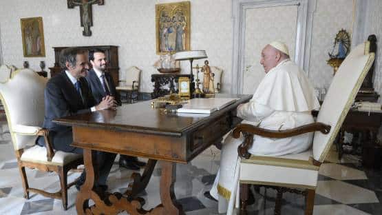 IAEA Director General Rafael Mariano Grossi met with His Holiness Pope Francis at the Vatican