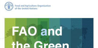 This is a cover picture of the brochure, that summarizes FAO's work with GCF