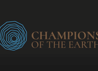 this is the cover of the 2023 Champions of the Earth Award