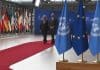 © UNRIC/Miranda Alexander-Webber Il Segretario generale delle Nazioni Unite António Guterres (a sinistra) partecipa a un incontro con i capi di Stato e di governo dell'Unione europea a Bruxelles, in Belgio.