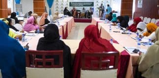 In this picture, there are women candidates for the lower house parliament in Somalia