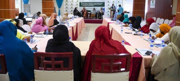 In this picture, there are women candidates for the lower house parliament in Somalia