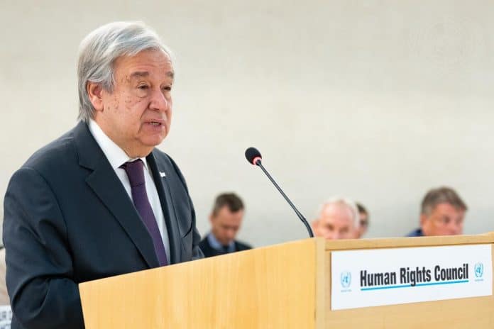 Il Segretario generale si rivolge al segmento di alto livello della 52a sessione del Consiglio per i diritti umani