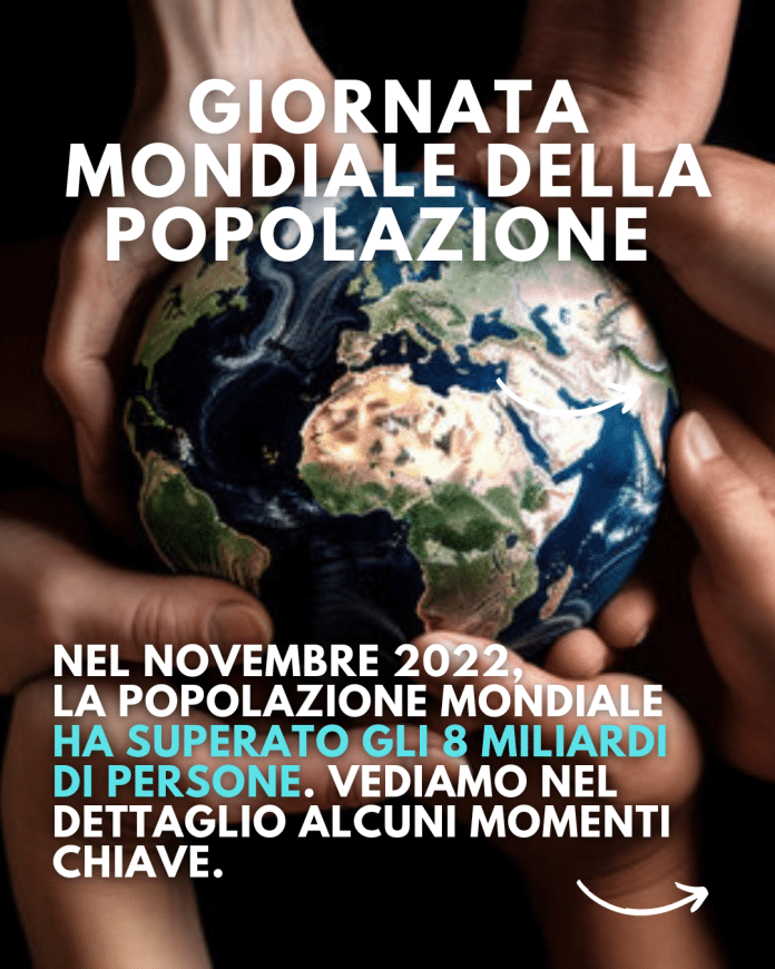 UNRIC/Italia social cards per giornata mondiale della popolazione