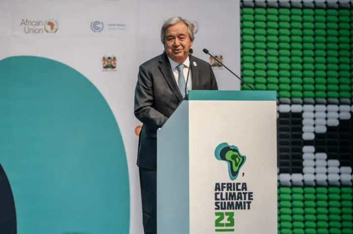 Antonio Guterres parla all'Africa Climate Summit 23