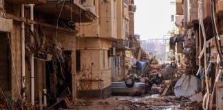 La città di Derna è stata particolarmente colpita dall'uragano Daniel questo fine settimana. Foto: AFP