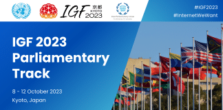 locandina del diciottesimo Internet Governance Forum 2023