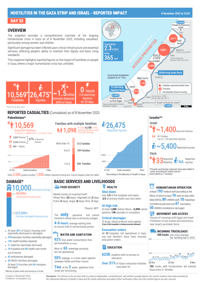 Gaza-OCHA: Bollettino quotidiano dell'Agenzia umanitaria ONU