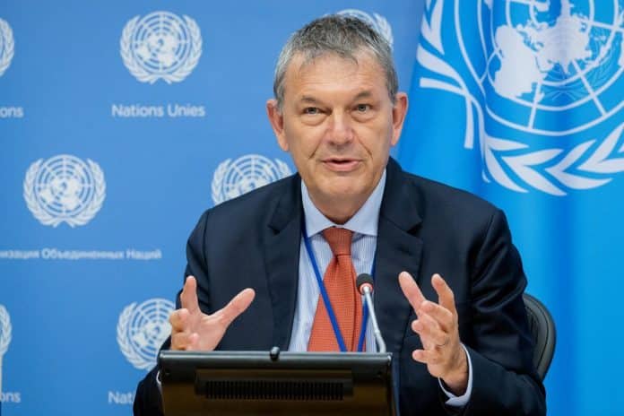 Gaza - C'è un tentativo deliberato di paralizzare le attività di UNRWA, denuncia Philippe Lazzarini . UN Photo/Manuel Elías