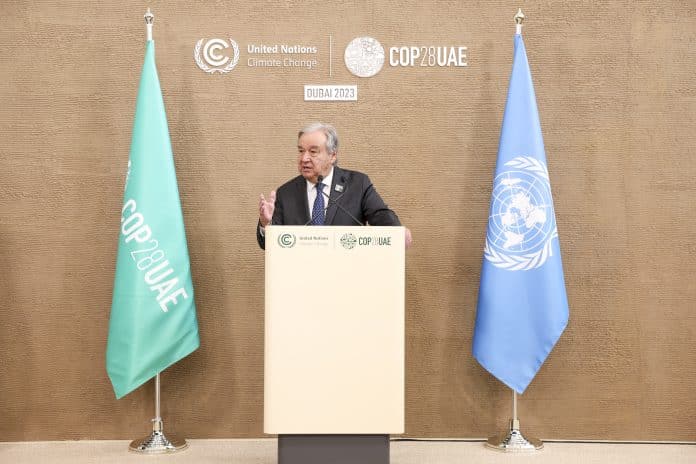 Dichiarazione del Segretario Generale dell'ONU alla chiusura della Conferenza delle Nazioni Unite sui cambiamenti climatici COP28