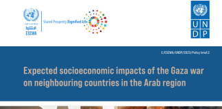Gaza - Impatto socioeconomico previsto del conflitto sui paesi limitrofi della regione araba