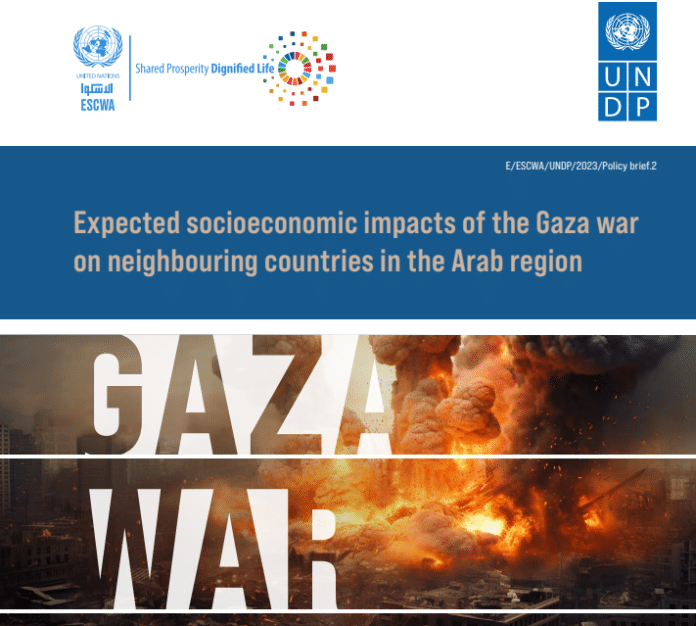 Gaza - Impatto socioeconomico previsto del conflitto sui paesi limitrofi della regione araba