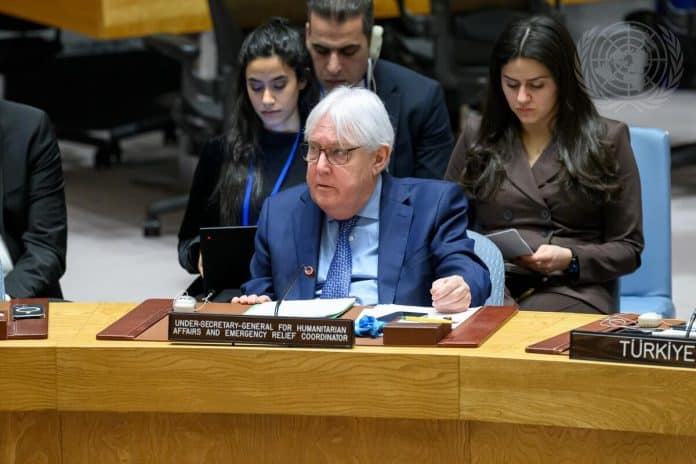 Briefing al Consiglio di Sicurezza di Martin Griffiths, sottosegretario generale per gli Affari umanitari, sulla situazione umanitaria in Siria