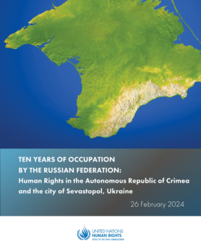 Dieci anni di occupazione da parte della Federazione Russa: Diritti Umani nella Repubblica Autonoma di Crimea e nella città di Sebastopoli, Ucraina