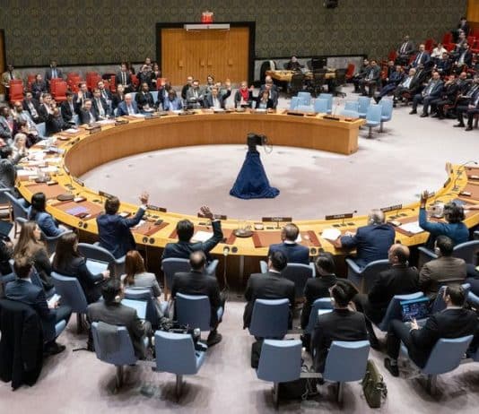 Il Consiglio di Sicurezza dell'ONU vota un progetto di risoluzione sulla situazione in Medio Oriente presentato dagli Stati Uniti.