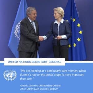 Il Segretario Generale incontra la Presedente della Commissione Europea
