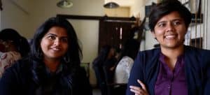 Rosie Paul (a sinistra) e Sridevi Changali hanno fondato Masons Ink Studio nel 2013.