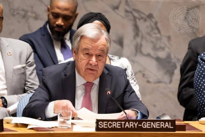 Osservazioni del Segretario Generale delle Nazioni Unite al Consiglio di Sicurezza sulla situazione in Medio Oriente