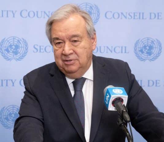Il Segretario generale delle Nazioni Unite António Guterres.
