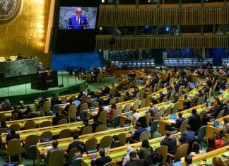 Un'ampia veduta della decima Sessione speciale d'emergenza dell'Assemblea generale, che si è riunita l'ultima volta il 12 dicembre 2023.