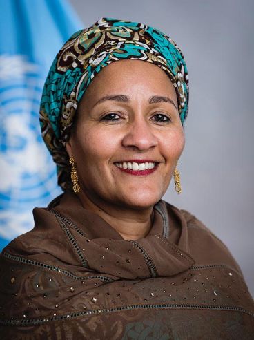 Portret van de Vice-Secretaris-Generaal Amina J Mohammed