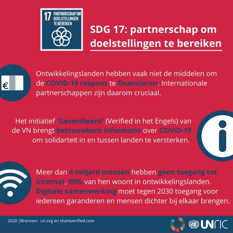 SDG 17: partnerschap om doelstellingen te bereiken (juni 2020)
