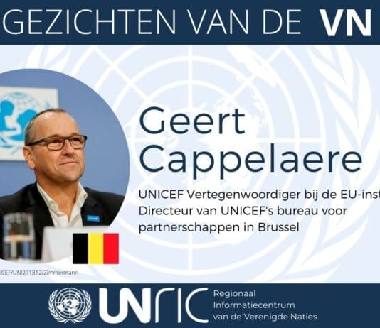 Geert Cappelaere, UNICEF, Gezichten van de VN