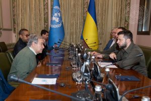 Secretaris-Generaal ontmoet de president van Oekraïne