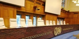 Internationaal Gerechtshof afgebeeld in foto.