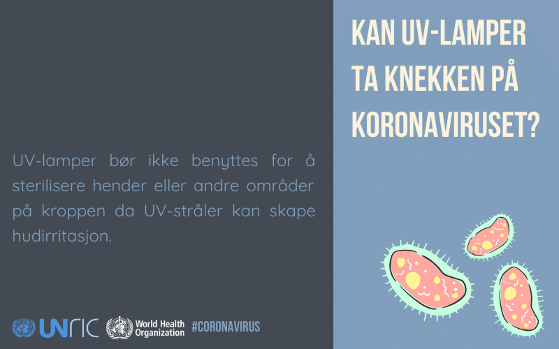 Kan UV-lamper ta knekken på koronaviruset?.