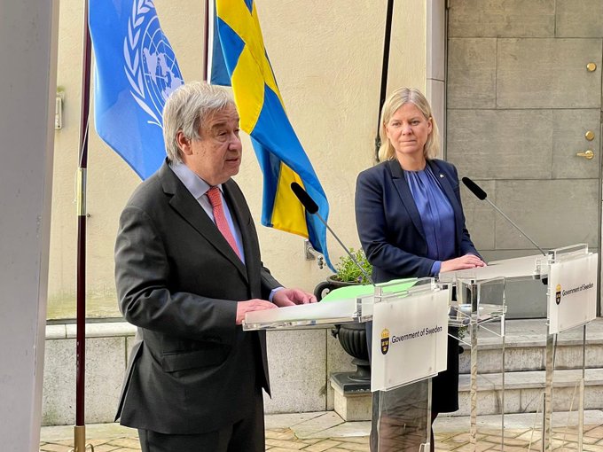 António Guterres & Magdalena Andersson