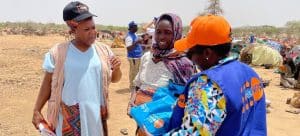 kvinner-Tsjad-humanitær hjelp