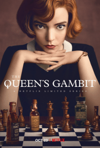 Netflix-serien Queen´s Gambit fra 2020. Foto: Kampanjeplakat